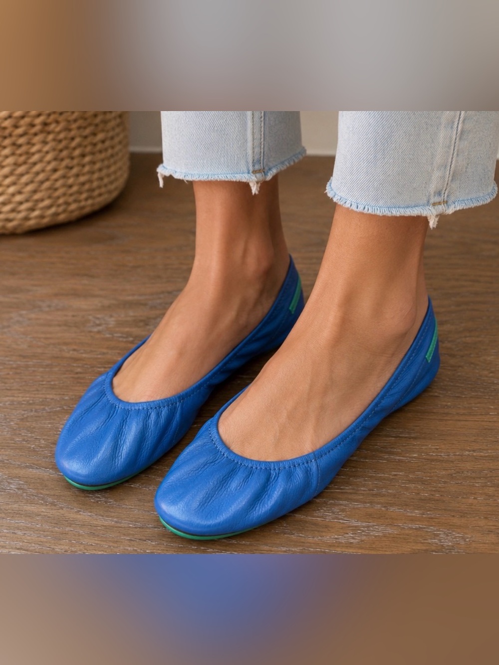 Tieks Blue Women’s Leather Ballet Flats